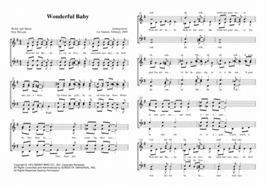 Wonderful Baby (arr. Liz Garnett)