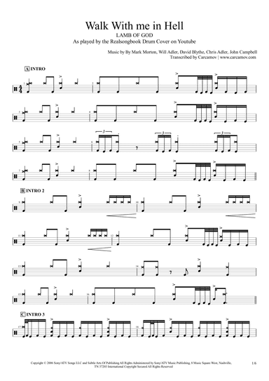 Walk With Me In Hell (arr. Realsongbook)