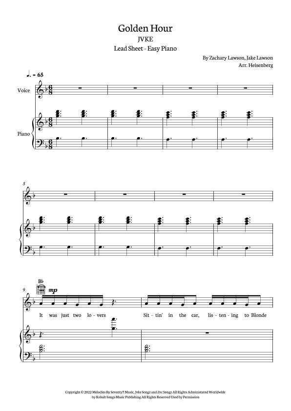 Golden Hour (arr. Heisenberg)
