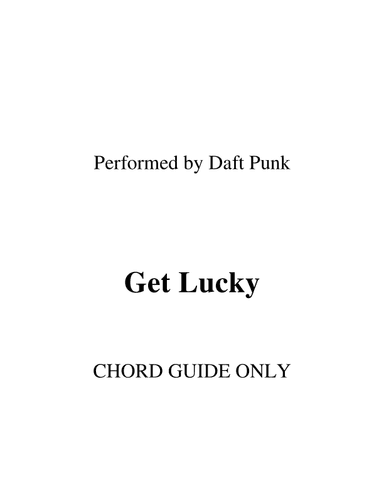Get Lucky (arr. RWM)