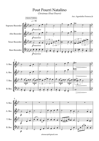 Christmas (Pout pourri) - Recorder Ensemble