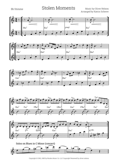 Stolen Moments (arr. Katrin Scherer)
