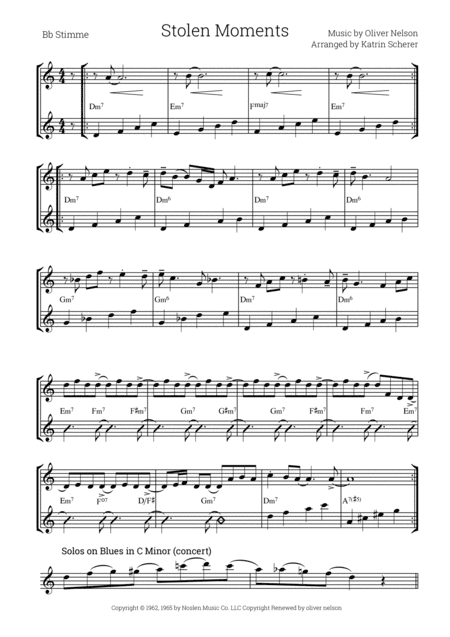 Stolen Moments (arr. Katrin Scherer)