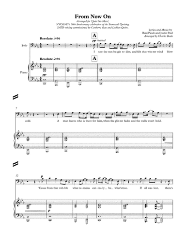 From Now On (arr. Charles Beale)