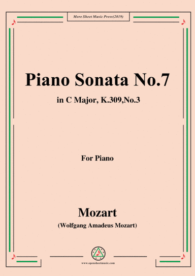 Mozart-Piano Sonata No.7 in C Major,K.309,No.3 (arr. MSM)
