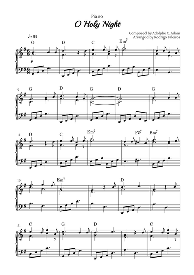 O Holy Night (arr. Rodrigo Faleiros)