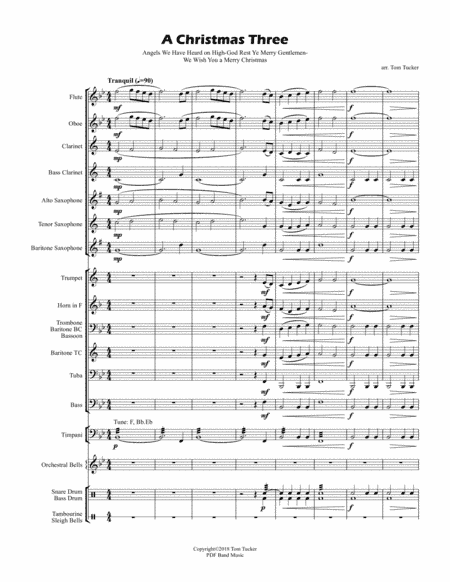 A Christmas Three (arr. Tom Tucker)