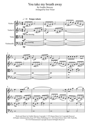 You Take My Breath Away (arr. Este Visser)