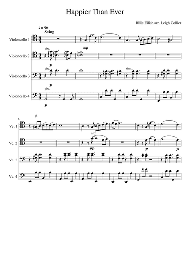 Happier Than Ever (arr. Leigh Collier)