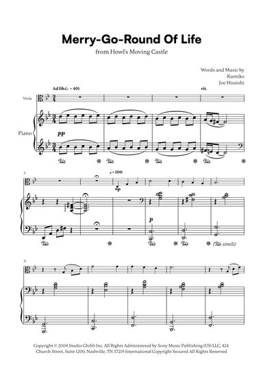 Merry-go-round Of Life (arr. Cadenza Editions)