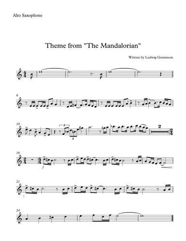 The Mandalorian (arr. SongBird Music)