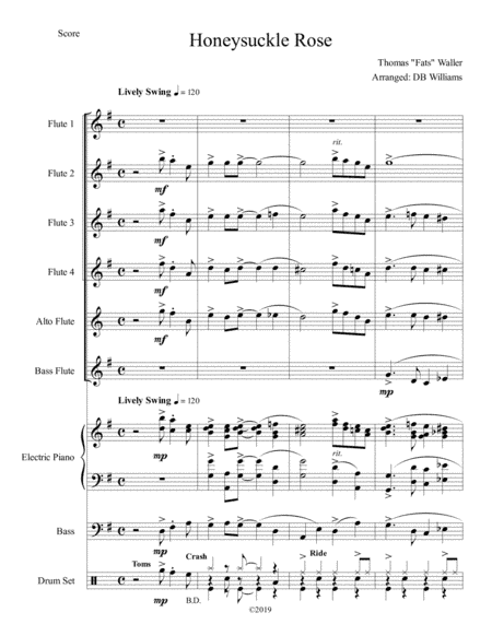 Honeysuckle Rose (arr. DB Williams)