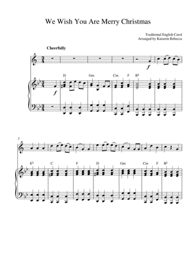We Wish You Are Merry Christmas (arr. Kaiserin Rebecca)