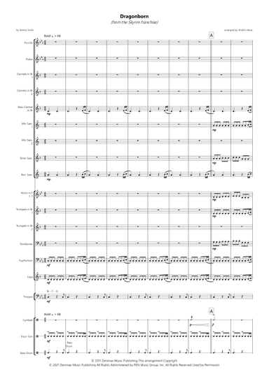 Dragonborn (skyrim Theme) (arr. André Lisboa)
