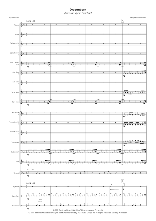 Dragonborn (skyrim Theme) (arr. André Lisboa)