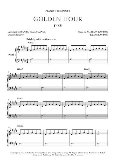 Golden Hour (arr. Danilo "Daca" Alves)