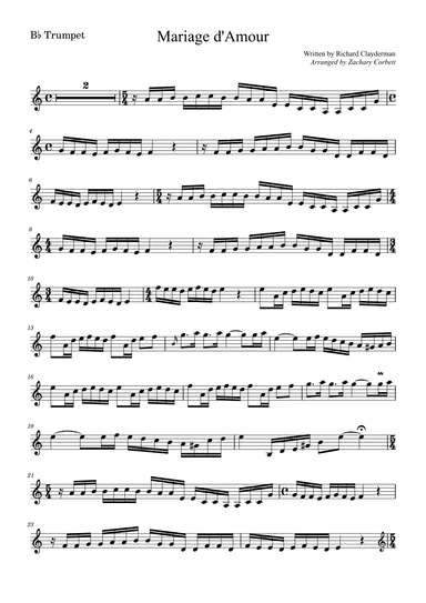 Mariage d'Amour (arr. Zachary Corbett)