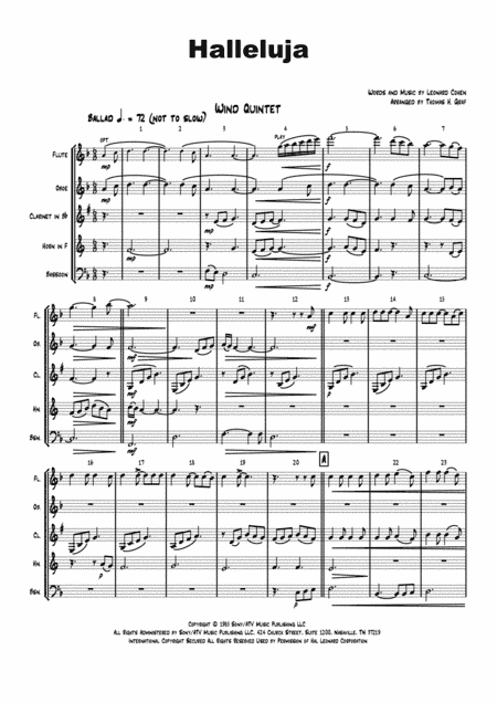 Hallelujah (arr. Thomas H. Graf)