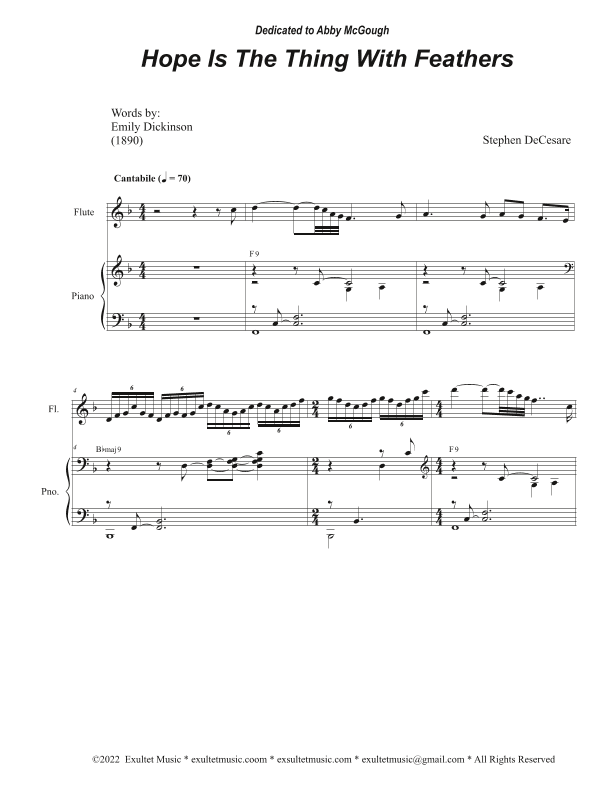 Hope Is The Thing With Feathers (2-part choir)