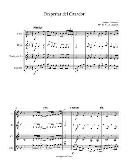 Despertar del Cazador (arr. Nick Lacanski)