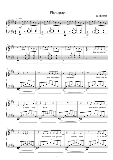 Photograph (arr. Ed Sheeran)