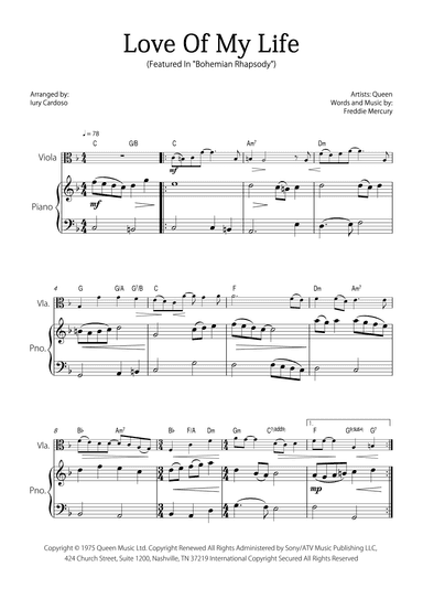 Love Of My Life (arr. Iury Cardoso)