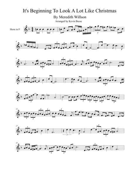 It's Beginning To Look Like Christmas (arr. Kevin Busse)