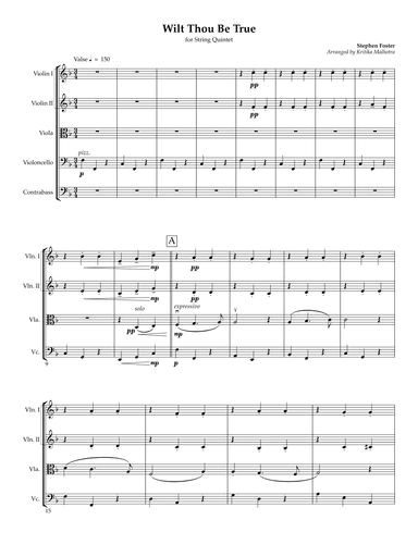 Wilt Thou Be True (arr. Kritika Malhotra)