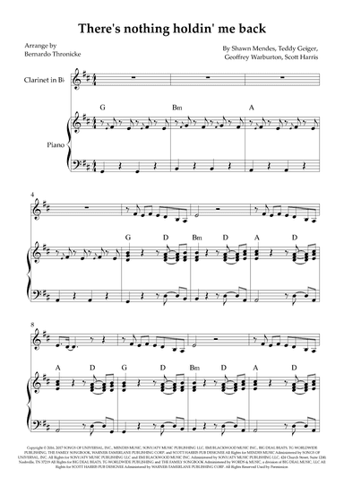 There's Nothing Holdin' Me Back (arr. Bernardo Thronicke)