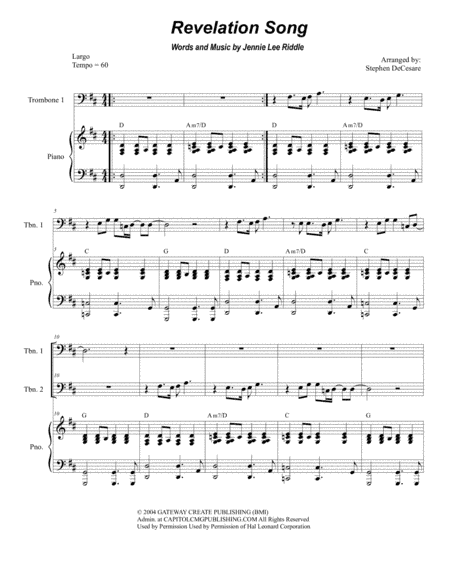 Revelation Song (arr. Stephen DeCesare)