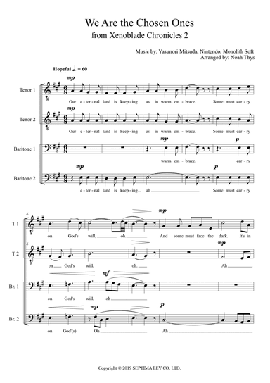 We Are The Chosen Ones (arr. Noah Thys)