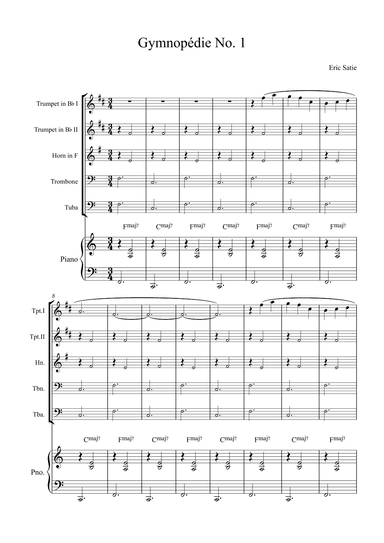 Gymnopédie No. 1 (arr. Alex Nunes Rodrigues)
