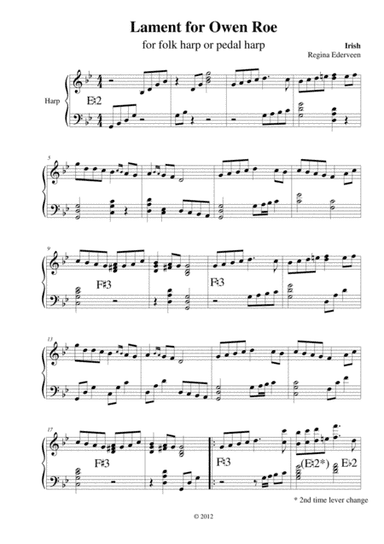 Lament for Owen Roe - harp solo