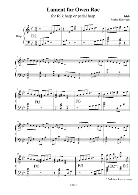 Lament for Owen Roe - harp solo