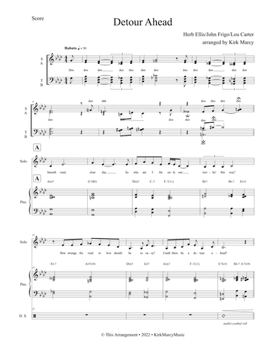 Detour Ahead (arr. Kirk Marcy)