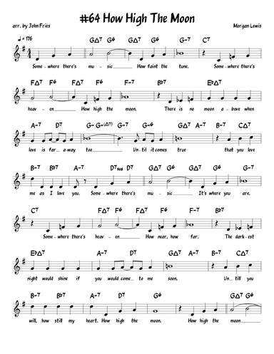 How High The Moon (arr. John Fries)