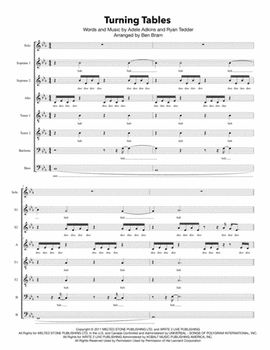 Turning Tables (arr. Ben Bram)