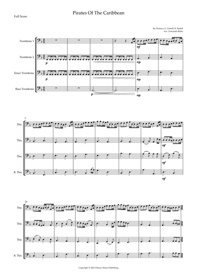 Pirates Of The Caribbean (arr. Fernando Britto)