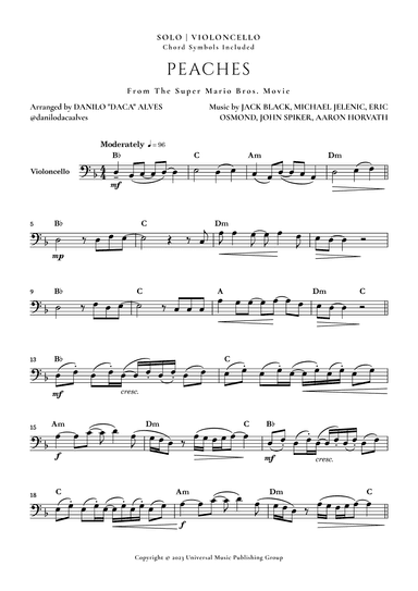Peaches (arr. Danilo "Daca" Alves)