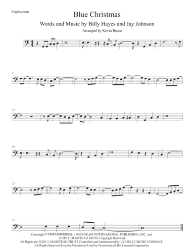 Blue Christmas (arr. Kevin Busse)