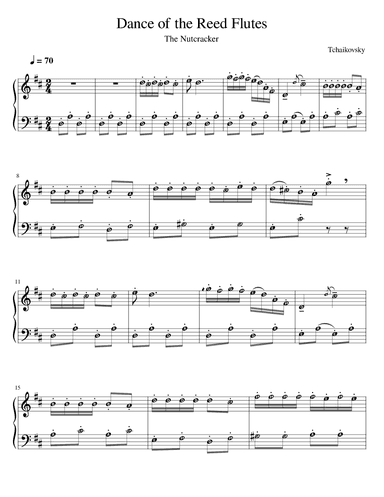 Dance of the red flutes (arr. Vanessa S.)