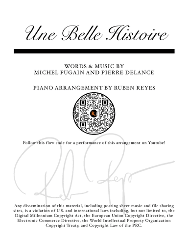 Une Belle Histoire (arr. Ruben Reyes)