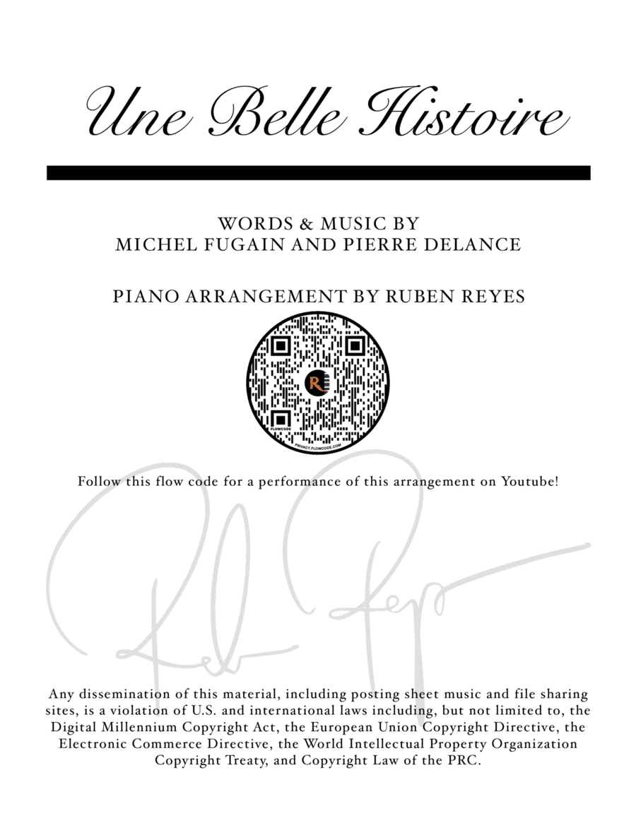 Une Belle Histoire (arr. Ruben Reyes)