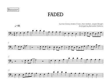 Faded (arr. Benzaiten Editions)