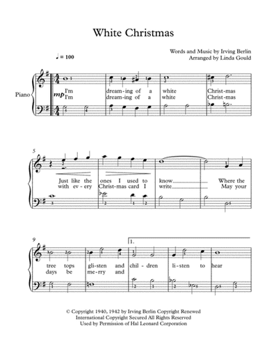 White Christmas (arr. Linda Gould)