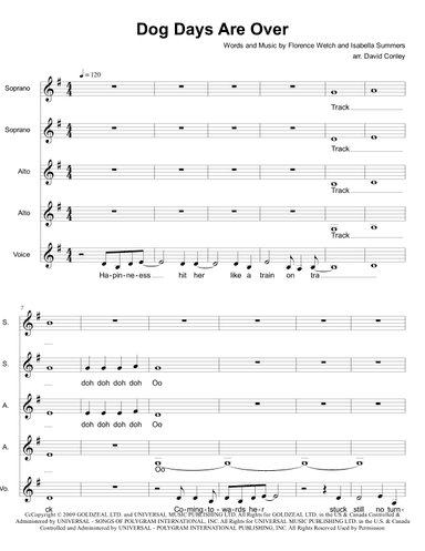 Dog Days Are Over (arr. David Conley)