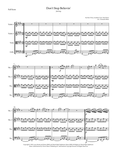 Don't Stop Believin' (arr. Fernando Britto)
