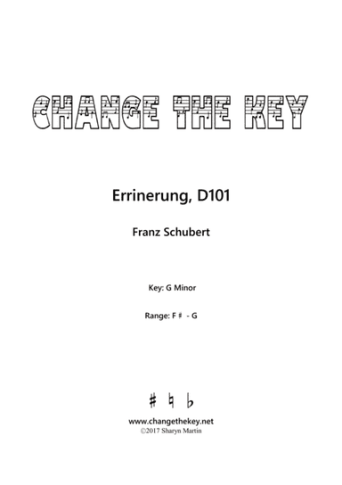 Errinerung, D101 - G Minor (arr. Change the Key)