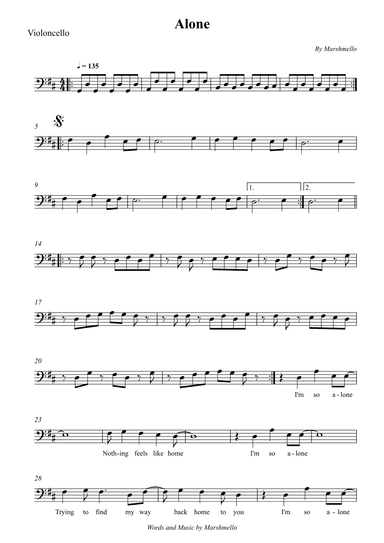 Alone (arr. Wesley S. SIlva)
