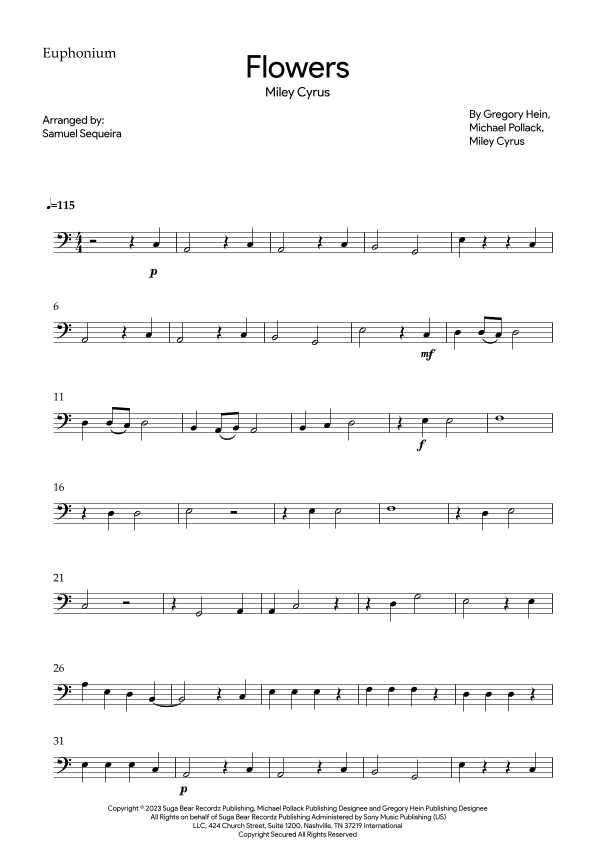 Flowers (arr. Samuel Sequeira)